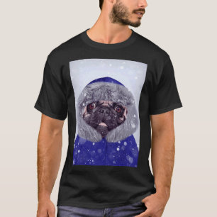 Camiseta Pug dog - Winter - D32 Classic T-Shirt 407