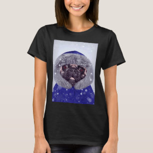 Camiseta Pug dog - Winter - D32 Classic T-Shirt 407