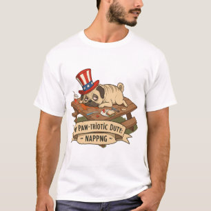 Camiseta Pug Dorme