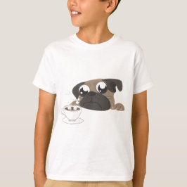 Camiseta Pug e café