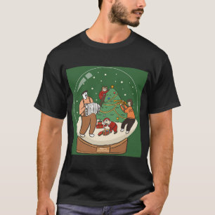 Camiseta pug e gato feliz natal 2024 feliz ano novo