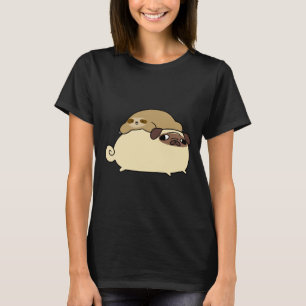 Camiseta Pug e Pequeno Preguiça 299