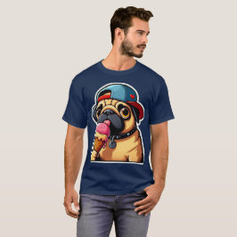 CAMISETA PUG EATING SORVETE 4