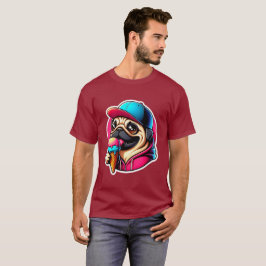 CAMISETA PUG EATING SORVETE 5