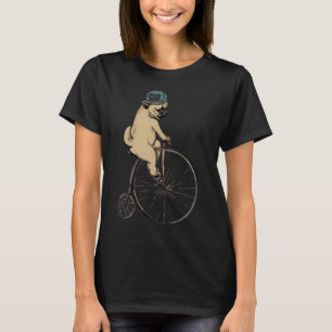 Camiseta Pug Em Uma Bicicleta 111