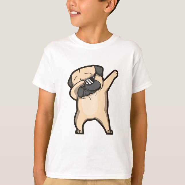 Camiseta Pug engraçado (Frente)