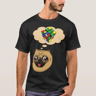 Camiseta Pug Engraçado Amante da Raça de Cachorro Pug