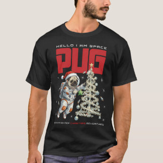 Camiseta Pug Espacial