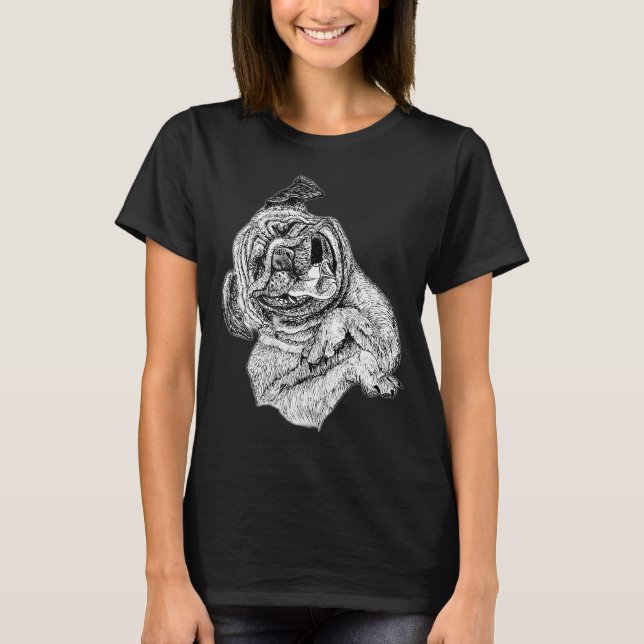 Camiseta Pug Feliz (Frente)
