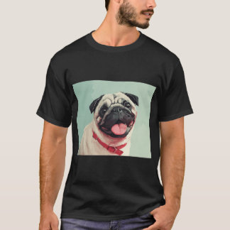 Camiseta Pug feliz