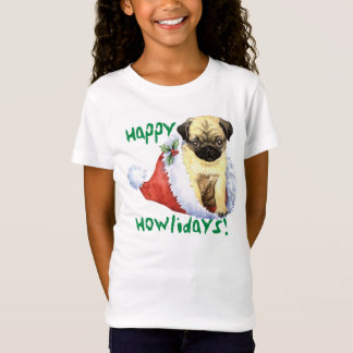 Camiseta Pug feliz de Howlidays