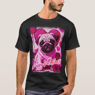 Camiseta Pug FELIZ NATAL 169 Dia dos Namorados FELIZ DIA DO