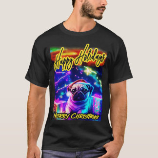 Camiseta Pug FELIZ NATAL 83 NATAL FELIZ