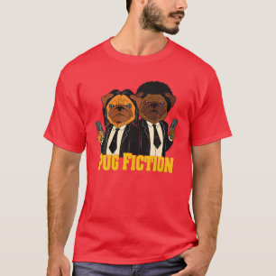 Camiseta Pug Ficha Engraçada Adega Gangster Cachorro Vida