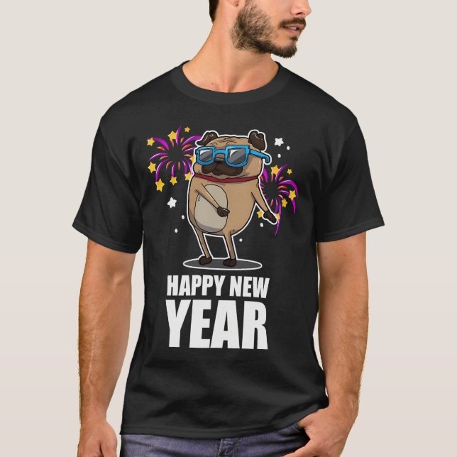 Camiseta pug fluiu (Frente)