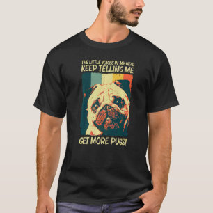 Camiseta Pug Fofo Para Homens Mulheres Pet Cão Filhote Raça
