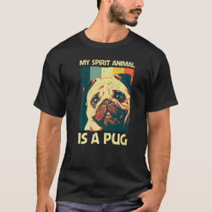 Camiseta Pug Fofo Para Homens Mulheres Pet Cão Filhote Raça