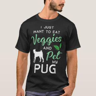 Camiseta Pug Funny Vegan Dog Proprietário do Lago Xmas Aniv