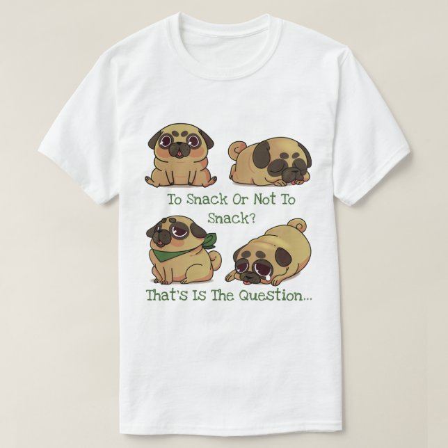 Camiseta Pug Gato (Frente do Design)
