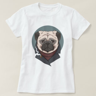 Camiseta Pug Gato