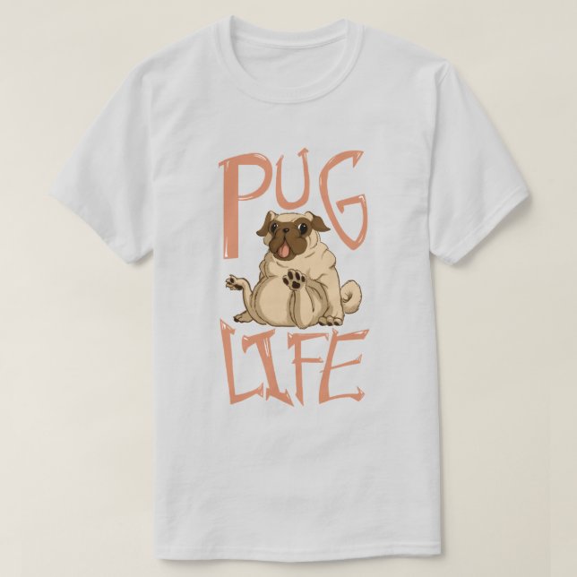 Camiseta Pug Gelado (Frente do Design)