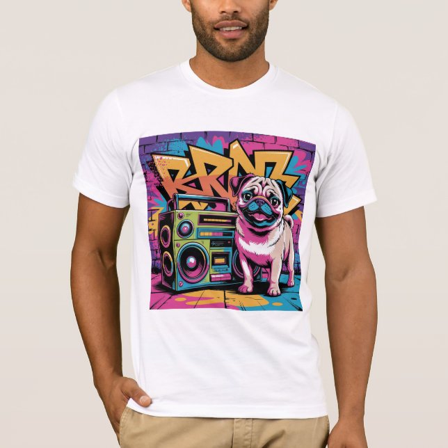 Camiseta Pug Grafite (Frente)
