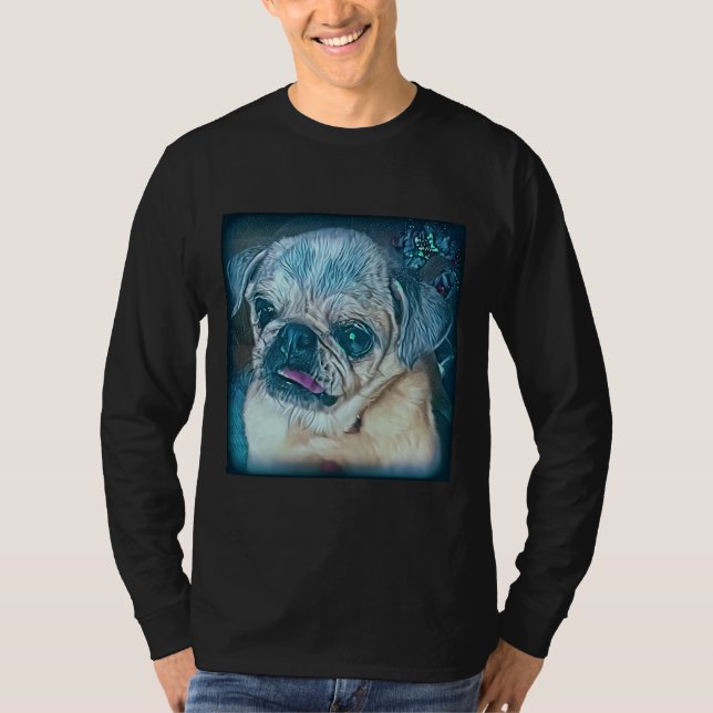 Camiseta Pug in stars Classic T-Shirt 170 (Frente)