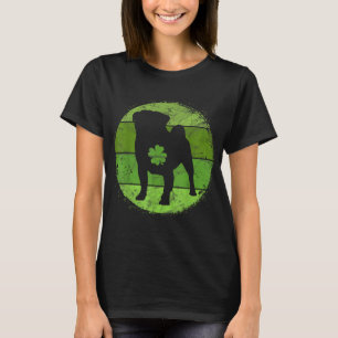 Camiseta Pug Irish Shamrock Puggle Rua de Cachorro Patrick"