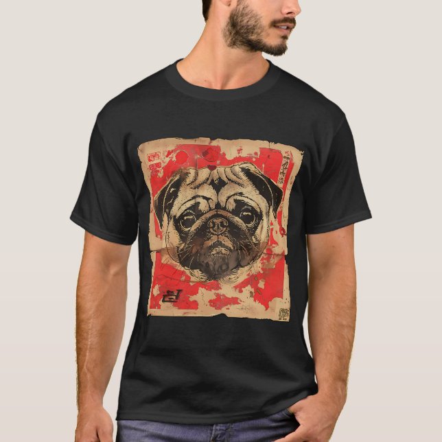 Camiseta Pug Japonês (Frente)