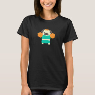 Camiseta Pug Liderança de Torcida Pom Poms
