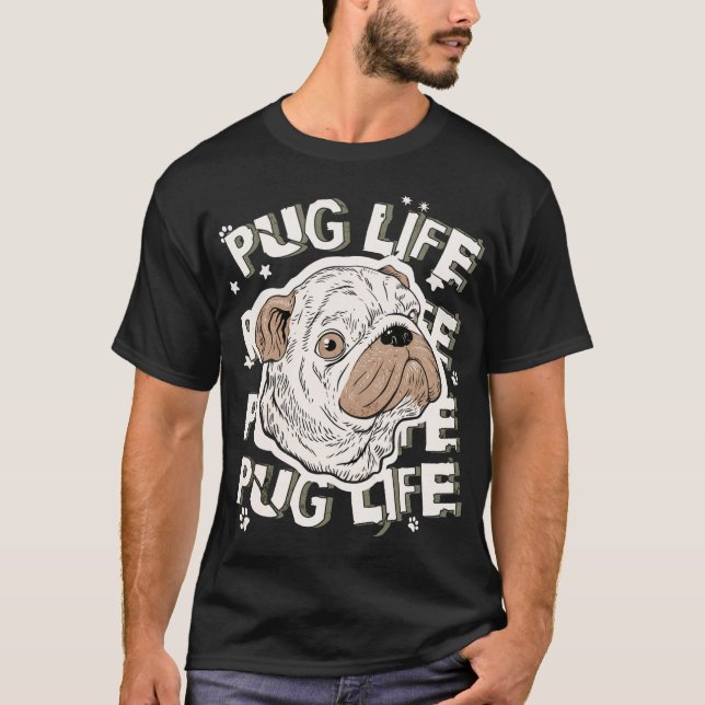 Camiseta Pug Life Animal og (Frente)