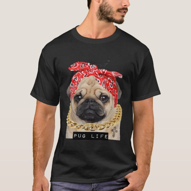 Camiseta Pug life Essential T-Shirt 320 (Frente)