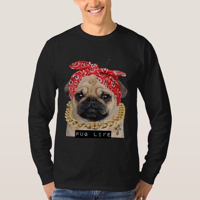Camiseta Pug life Essential T-Shirt 320 (Frente)