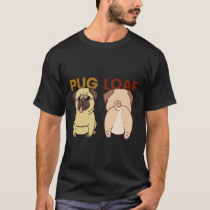 Camiseta Pug Loaf Funny Cute Gift Classic T-Shirt 848