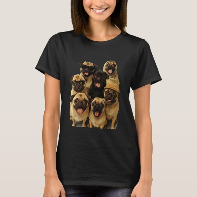 Camiseta Pug Louco (Frente)