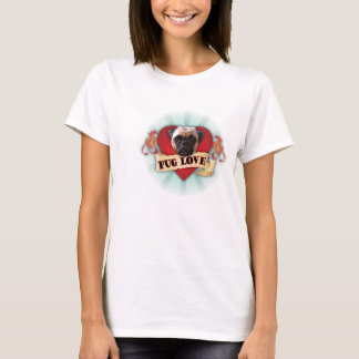 Camiseta Pug love