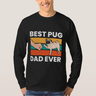 Camiseta Pug Lover Best Pug Pai Alguma Vez Essencial T-Shir