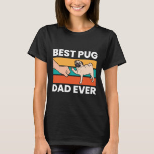 Camiseta Pug Lover Best Pug Pai Alguma Vez Essencial T-Shir