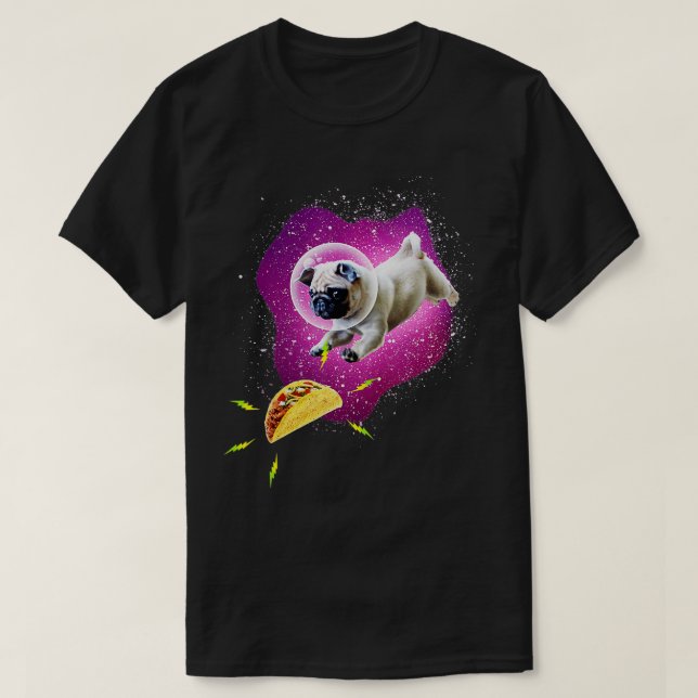Camiseta Pug Lover, Engraçada Pug, Dono de Pug, Presente de (Frente do Design)