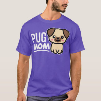 Camiseta Pug Mãe