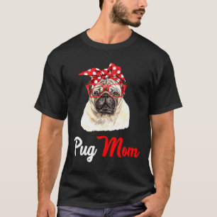 Camiseta pug , mãe do pug , mamãe pug , cachorro pug , pres