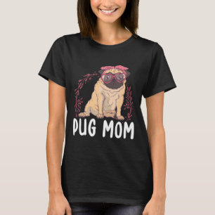 Camiseta Pug Mãe Proprietário De Cachorro Pug Essencial T-S