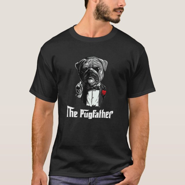 Camiseta Pug Mafioso Fofo (Frente)