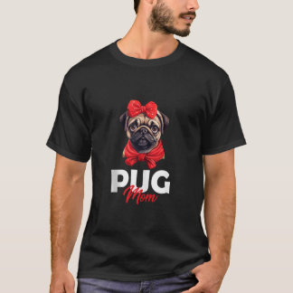 Camiseta Pug Mamãe Pug Keeper Cachorro Sobrevoando o Tanque