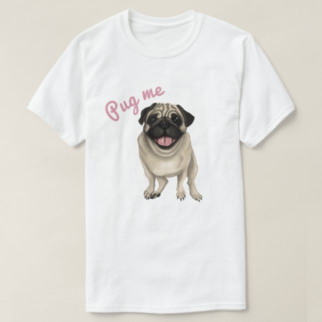Camiseta Pug me (Frente do Design)