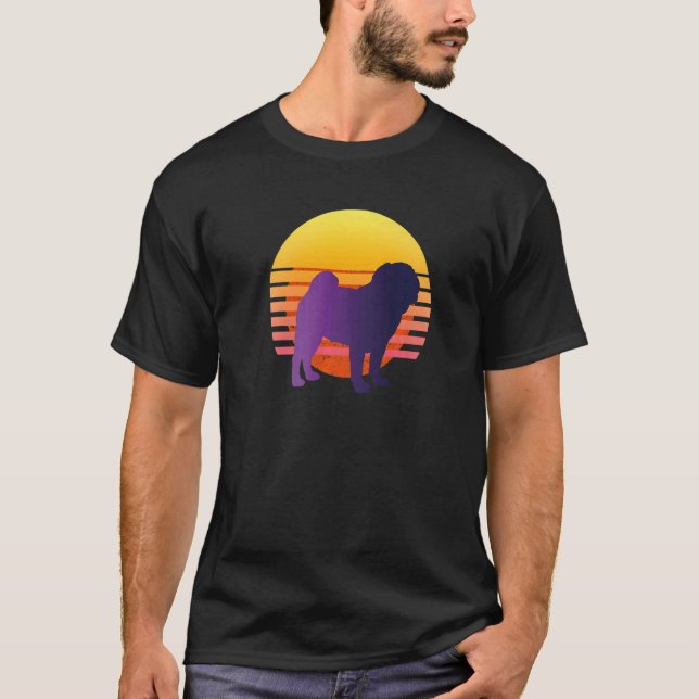 Camiseta Pug Mops Carlin Cachorro Raça 42 (Frente)