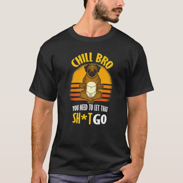 Camiseta Pug Mops Carlin Cachorro Raça 44 (Frente)