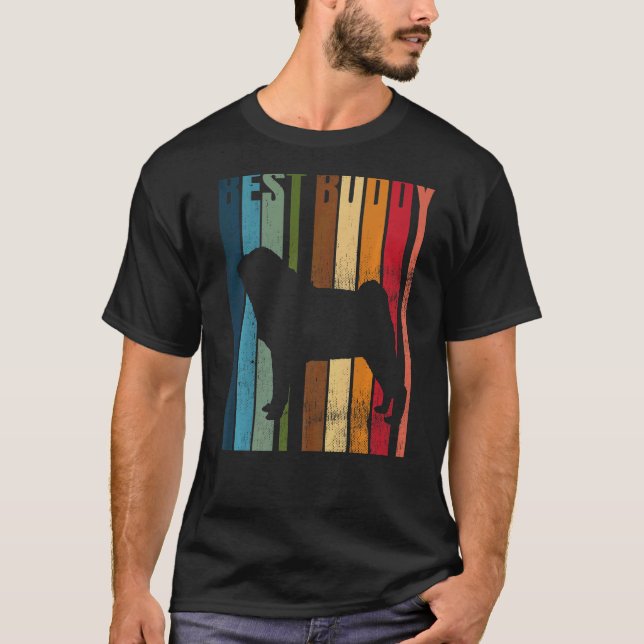 Camiseta Pug Mops Carlin Cachorro Raça 6 (Frente)