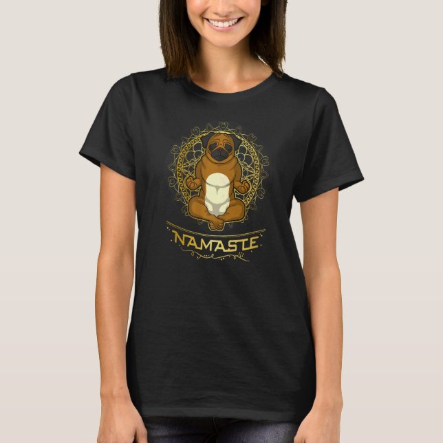 Camiseta Pug Mops Carlin Cachorro Raça 6 (Frente)