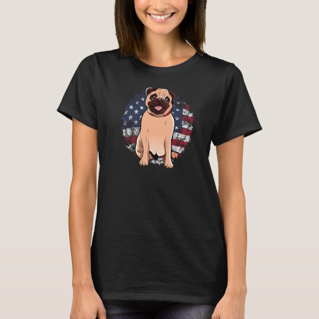 Camiseta Pug Mops Carlin Dog Breed 55 (Frente)